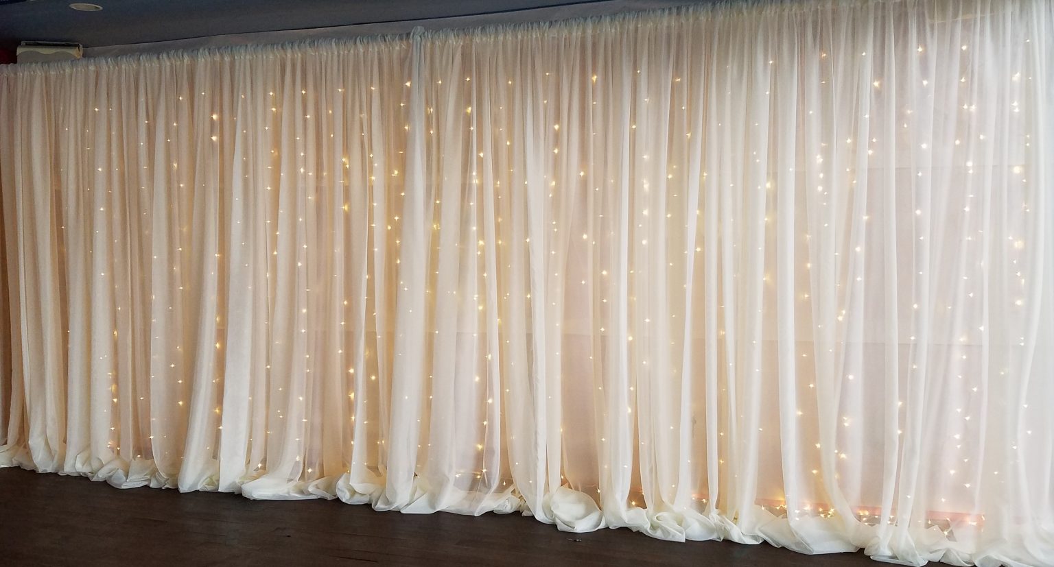 Backdrops and Drapes Lake Party Rentals